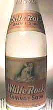 White Rock Orange Soda. 7oz.