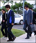Relatives of Japanese victims at Pearl Harbor