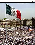 Mexico City's main square, the Zocalo
