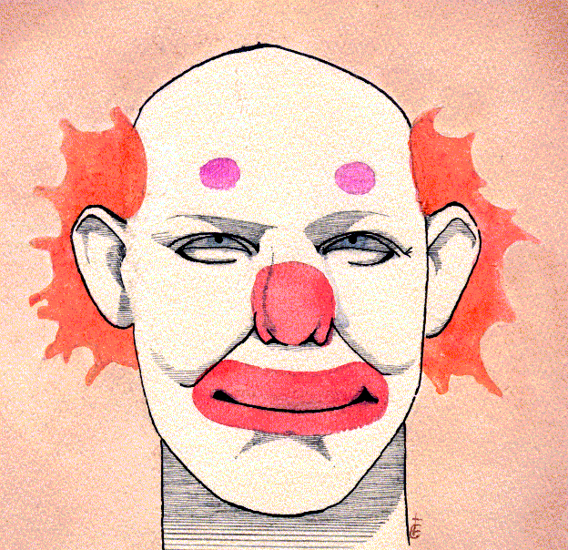 Post HS Pen & Ink - "The Fool"