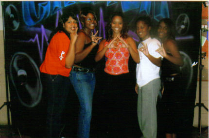 Kicking it at the Q-Party