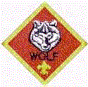 Wolf - The Wolf program is for boys who have completed first grade (or are age 8). To earn the Wolf badge, a boy must pass twelve achievements involving simple physical and mental skills. 