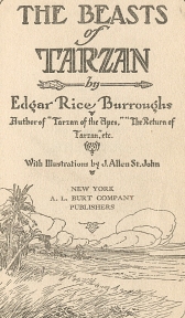 Title Page: The Beasts of Tarzan
