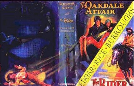 John Coleman Burroughs debut: Oakdale Affair and The Rider - wrap-around DJ -  2 b/w interiors
