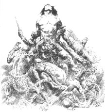 He had me captured by an African Chief: Frank Frazetta art