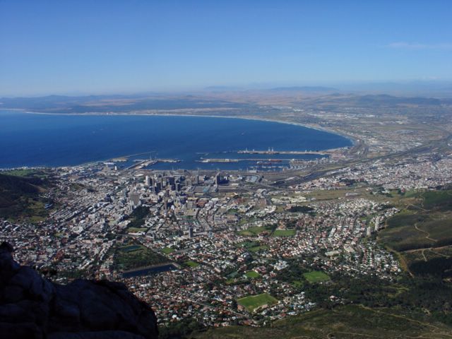 Table view of Capetown.