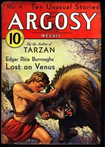 Argosy March 4, 1933: Lost on Venus Pt. 1: Cover by Paul Stahr