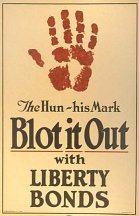 The Hun - His Mark: 1918 WWII Poster