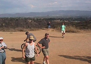 One weary adventurer commandeers a mountain bike for the trek back