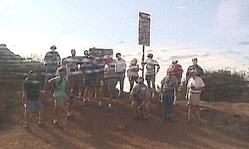 ERB adventurers plant a victory sign at the summit