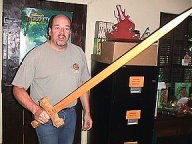 Danton and his dad's John Carter Sword