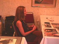 Lydie's autograph table