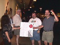 Sue-On ~ Dick ~ Steve ~ Brian with menu trophy