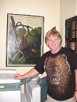 Bill Hillman with Wyeth original of Return of Tarzan