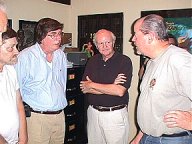 Abner Perry and Bill Ross chat with Danton