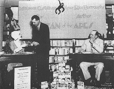 With Maureen O'Sullivan at a later book-signing event at the May Company