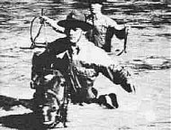 US Cavalry fording the river