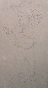 Preliminary sketch for child painting