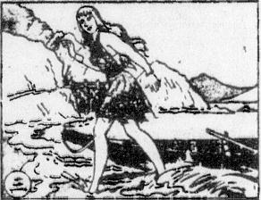 Card 3: Sherry swam to the island.  The King of the island was her father.