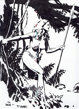 Yeates Pellucidar painting from the David Critchfield collection