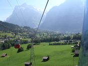 Grindelwald from cable car