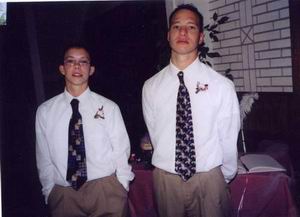 Christopher and Shawn ~ Two Handsome Dudes!  And they are both currently single!  So GIRLS! Grab them and make us some Granddaughters!