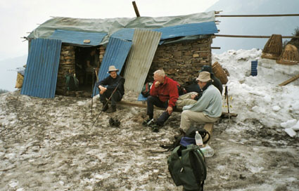Home to the Sherpani, her boy and baby