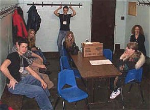 Relaxing before the show