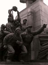 Raising their chipped-away red books of Maoist thought