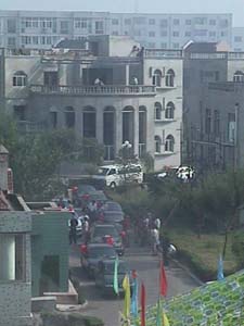 The new building complex across the street