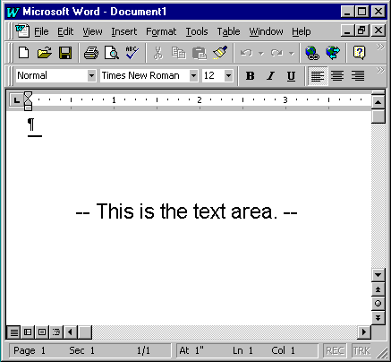 The Text Area