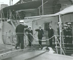 Admiral Beach boarding Boarding the Prince Robert