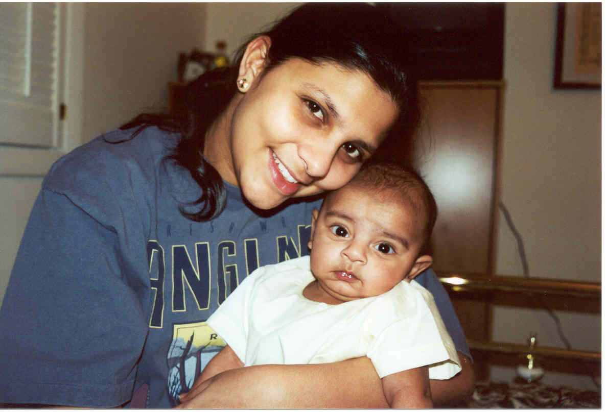 Gundu with mom on 3/25