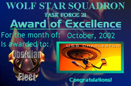 Award of Excellence October 2002