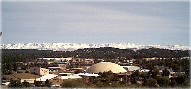 View of Payson High School and the 
Mogollon Rim of the Colorado Plateau