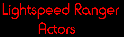 Lightspeed Rescue Ranger Actors