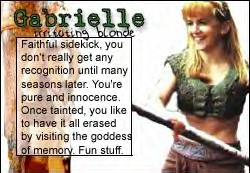 I am Gabby, the irritating blonde.