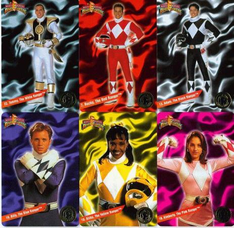 MMPR Promotional Cards
