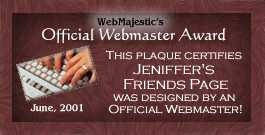 WebMajestic's Official Webmaster Award
