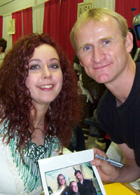 Dean Haglund-- and me!-- at the Motor City Comic Con.