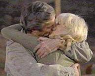 a picture of Hawkeye and Margaret kissing