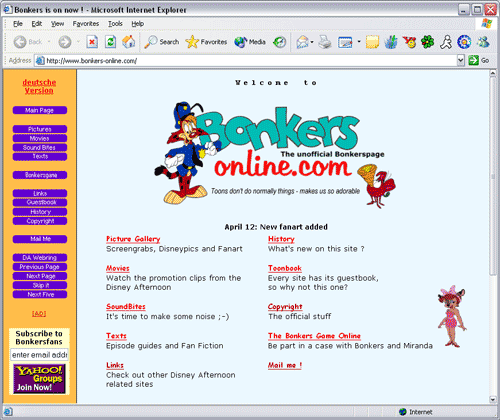 Bonkers Online by Andreas M&uuml;ller