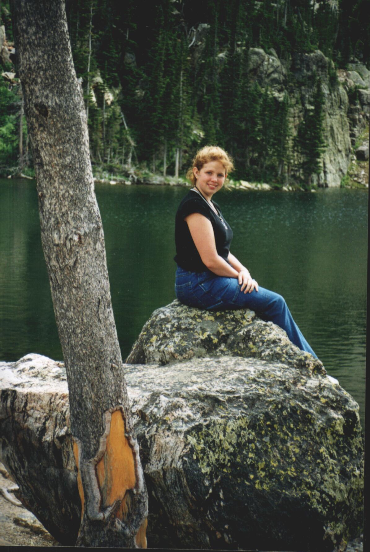 Kira, 15 and showing it