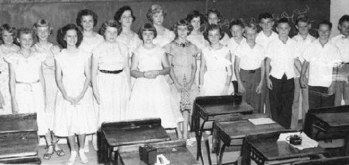 Graduates at Hodges in 1954
