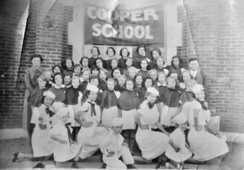 Pep Squad at Cooper School in 1935