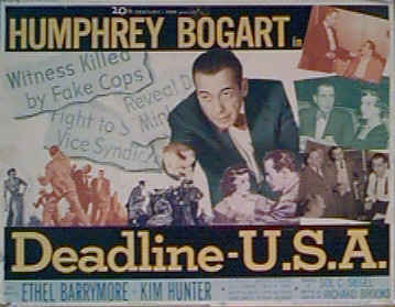 Bogey in 'Deadline USA' poster
