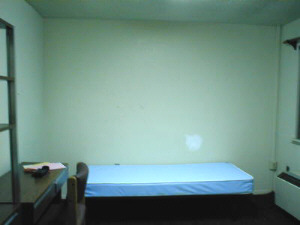 A lonely single mattress...