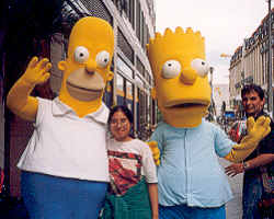 I meet the Simpsons.