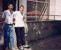 Jim and Markus U. stand on Unter den Linden.