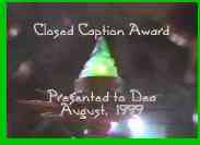 Closed Caption Award